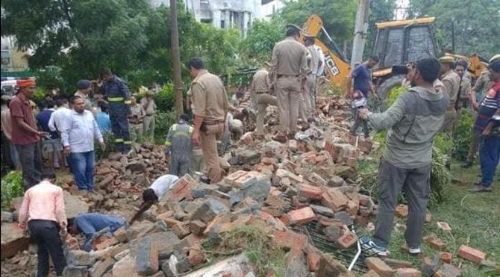 Boundary wall collapses