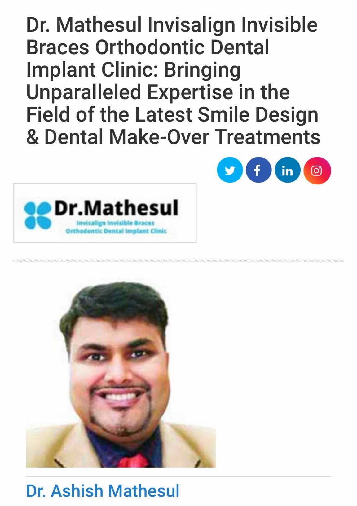 Best Dentist Dental Clinic in Wadgaon Sheri, Pune: Elevating Dental Care Standards. Best Dentist Dental Clinic