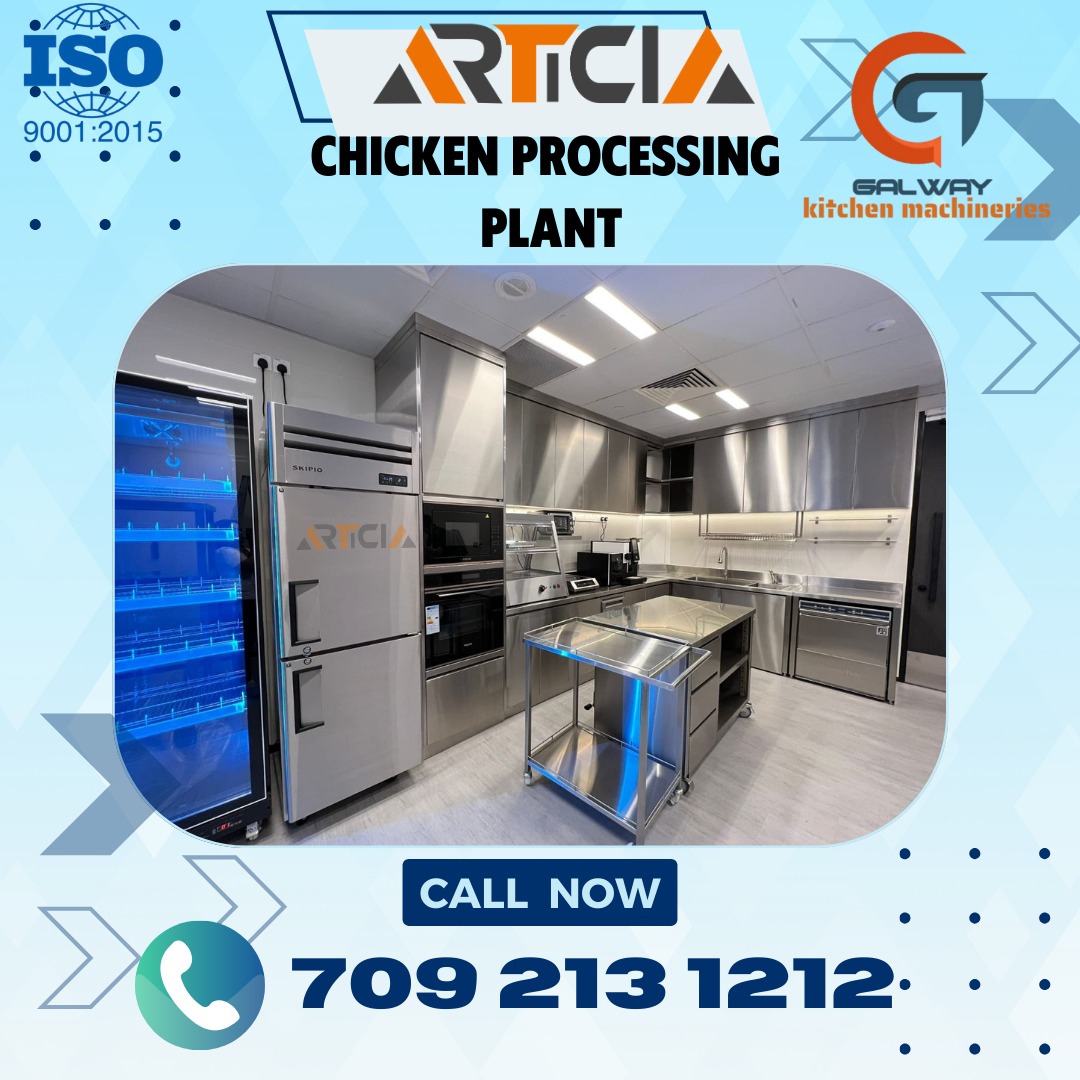 Articia Chicken Processing Plant!by Galway kitchen machineries Pvt Ltd CEO and Managing director Murali.V | CALL NOW — +91 709 213 1212 Articia Chicken