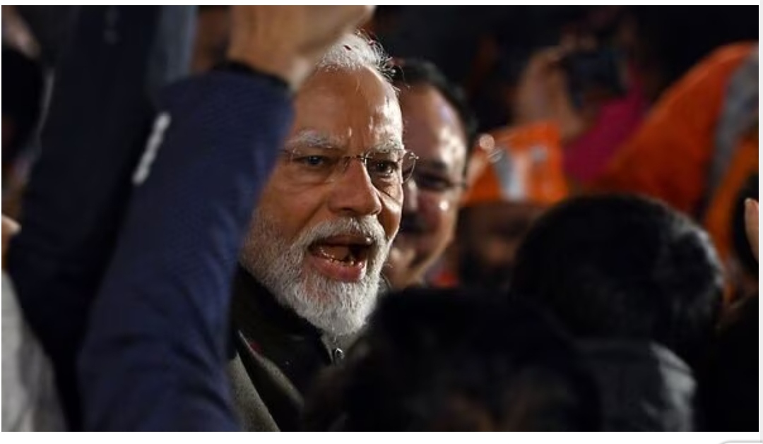 How did the global media react to Prime Minister Modi’s victory in three states?