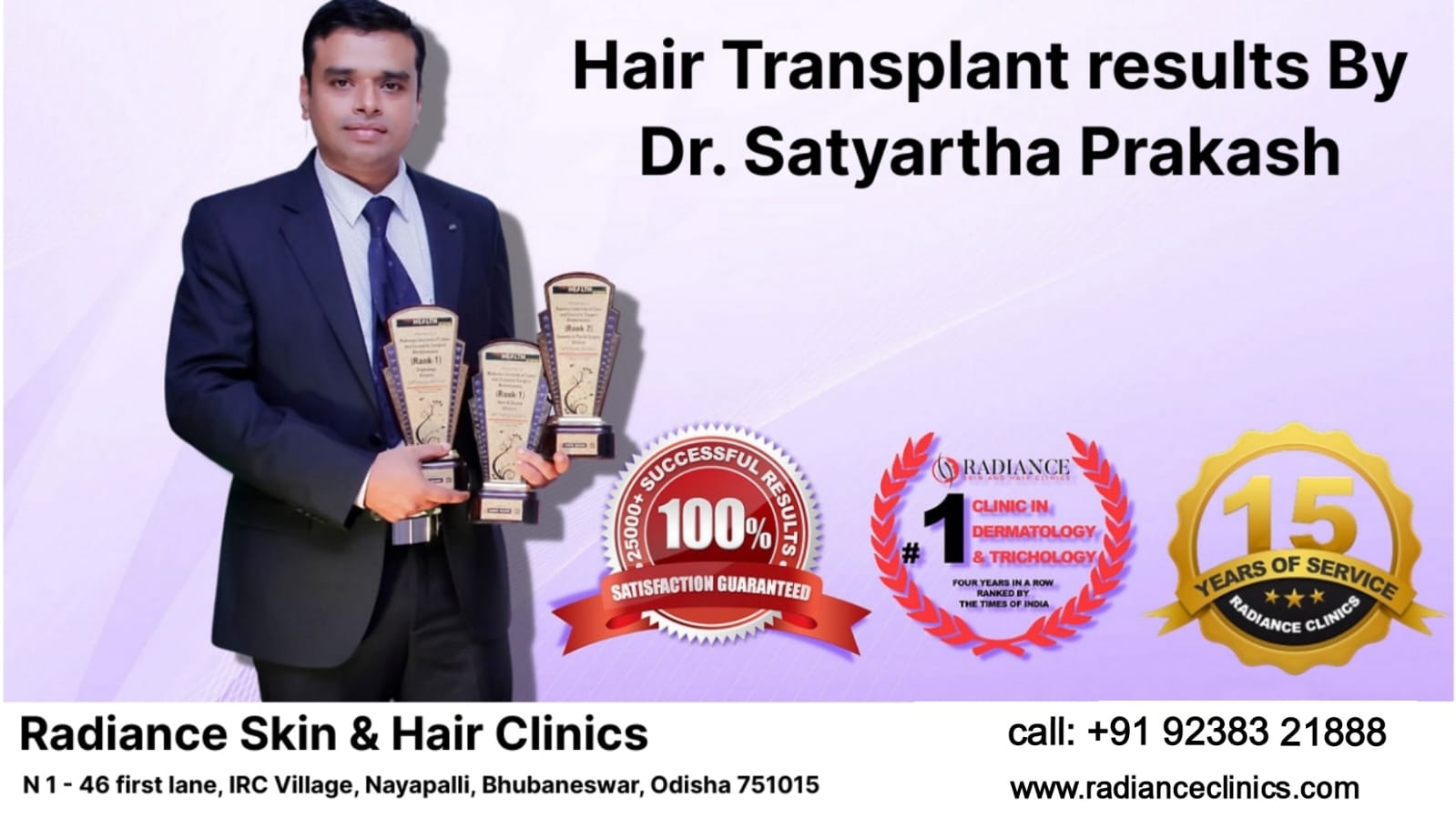 Radiance Clinics: A Beacon of Excellence in Skincare and Hair Restoration, Led by Dr. Satyartha Prakash – Your Path to Lasting Beauty and Confidence. Radiance Clinics: