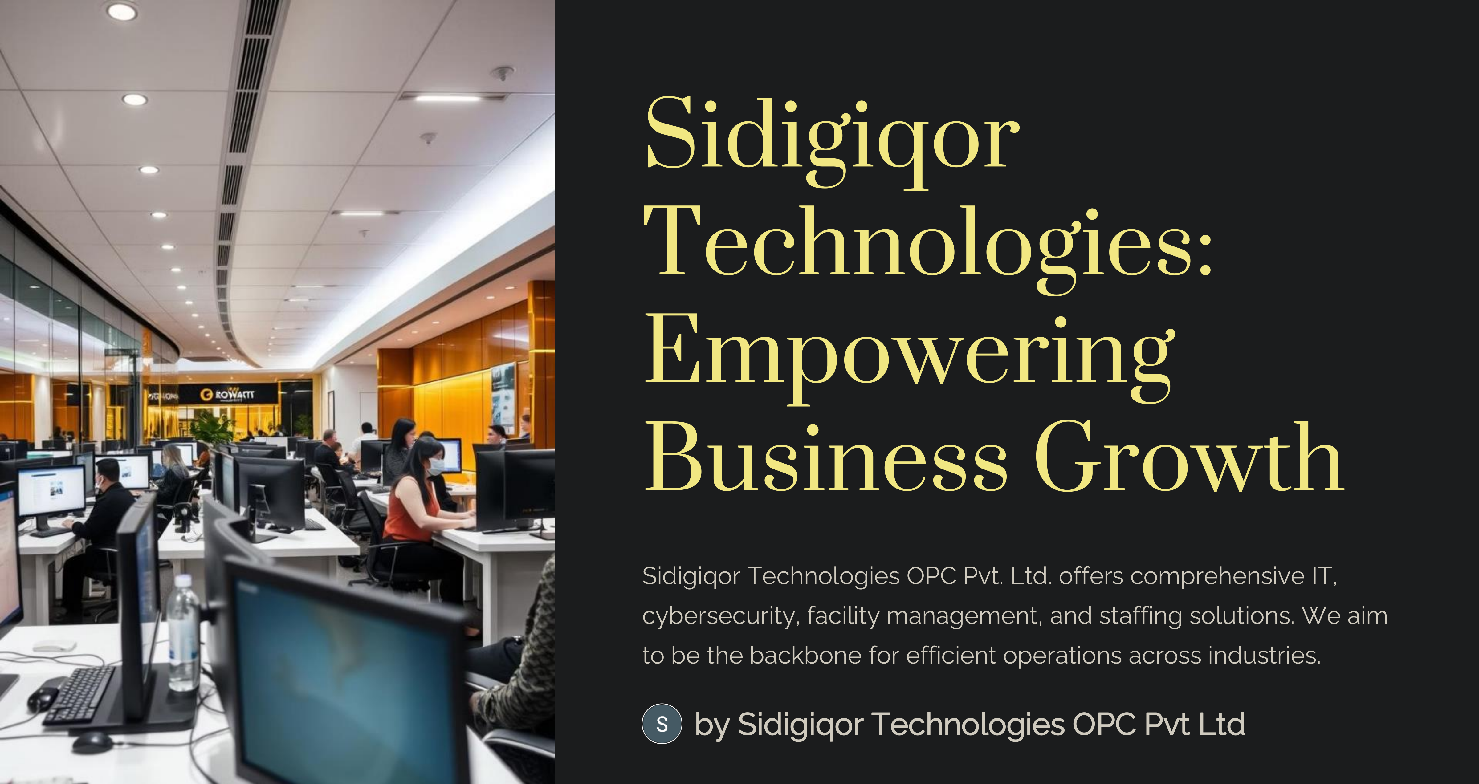 Sidigiqor Technologies: Empowering Businesses with Comprehensive Solutions Sidigiqor Technologies