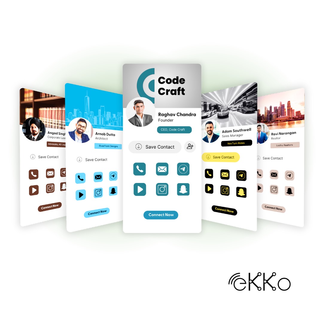 Ekko: An Art of Professional Networking Ekko’s Virtual Business Cards