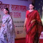 Models showcasing handwoven fabric and craft of skilled artisans representing diﬀerent regions of the country