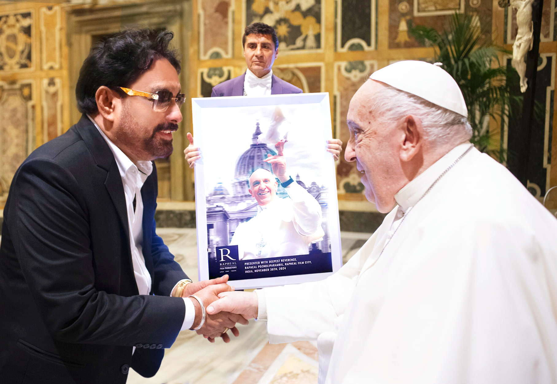 World’s First Biblical 3D Movie: Jesus and Mother Mary, Title Poster Released at the Vatican, Blessed by Pope Francis. First Biblical 3D Movie