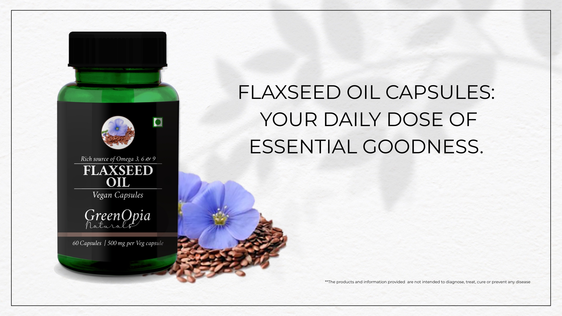 Flaxseed Oil Vegetarian Capsules Gaining Popularity in India for Omega-3 and Holistic Health Benefits. Flaxseed Oil Vegetarian Capsules