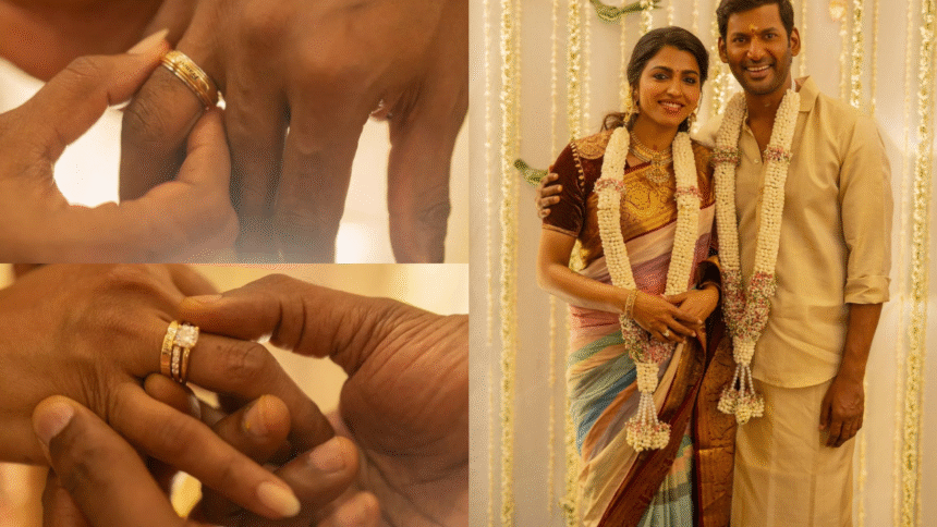 Vishal and Sai Dhanshika Engagement