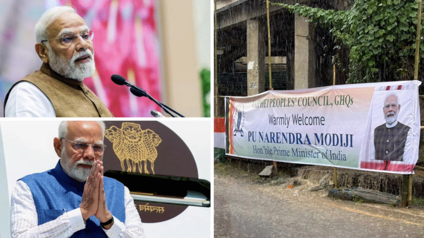 Prime Minister Narendra Modi in Manipur