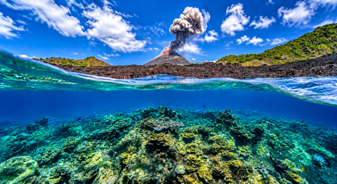 Barren Island in the Andaman and Nicobar Islands